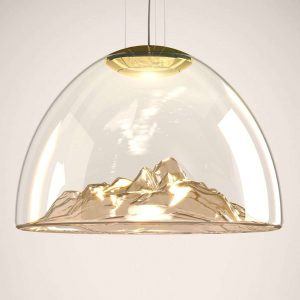 Axolight Mountain View - LED-hængelampe rav-guld