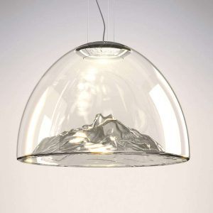 Axolight Mountain View - LED pendellampe grå-krom