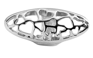CHRISTINA Sølv Long Heart tube - 630-S61HEARTS