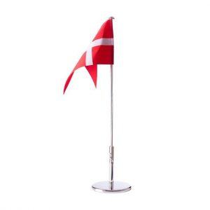 Forkromet flagstang, 30 cm