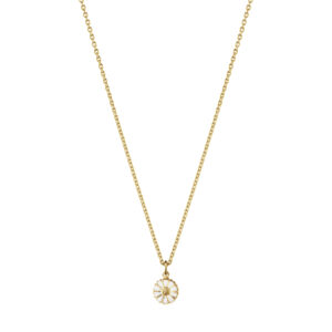 Georg Jensen Daisy halskæde i forgyldt - 10018926