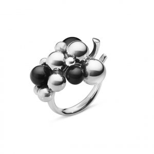 Georg Jensen Grape ring 551H sort onyx - 10014391 200000940056 Sort onyx / M 56