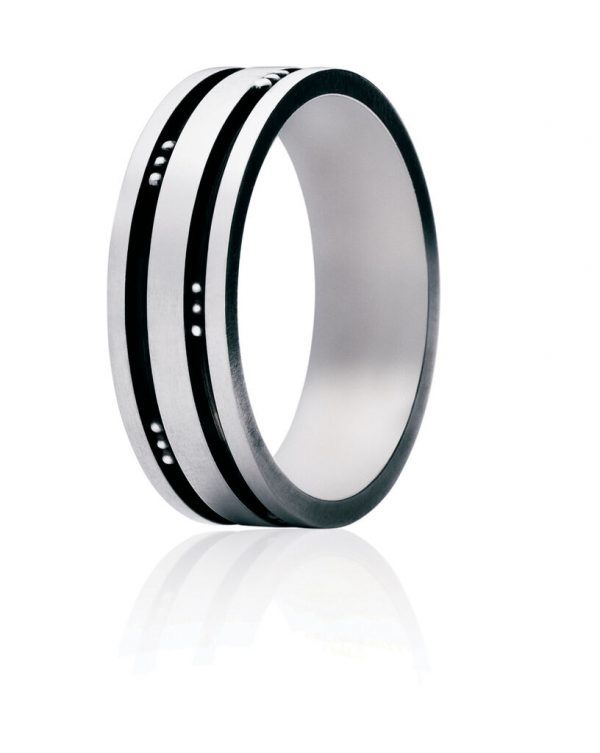 Georg Jensen Groove Mens Classic ring - 3550780 Sølv 64