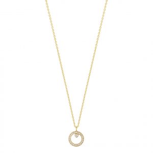 Georg Jensen Halo 18 kt vedhæng med diamant pavé - 10014138