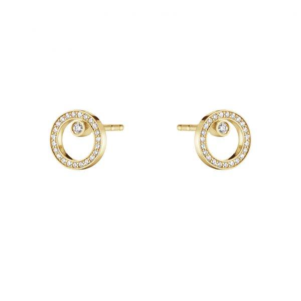 Georg Jensen Halo ørestik 18 kt. med diamant pavé - 10014063