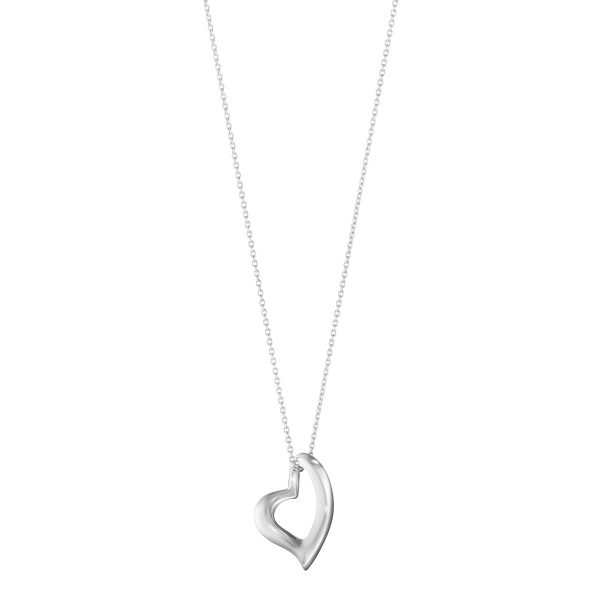 Georg Jensen Heart sølv halskæde - 10012161