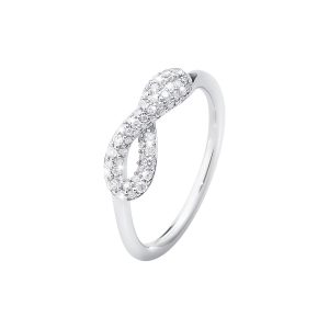 Georg Jensen INFINITY ring - 3560440 Sølv / i alt 0,25 ct 53
