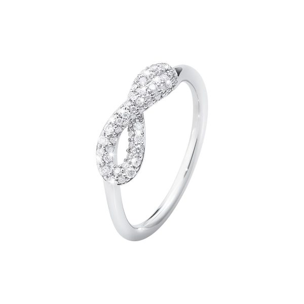 Georg Jensen INFINITY ring - 3560440 Sølv / i alt 0,25 ct 53