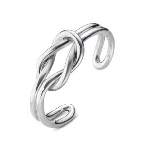 Georg Jensen LOVE KNOT DOBBELT armring - 10003032 Sølv M
