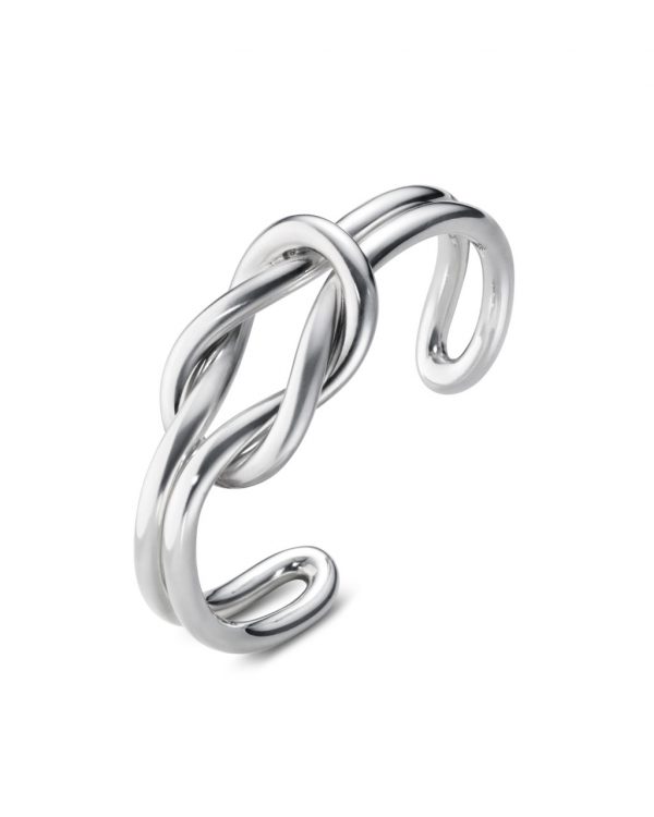 Georg Jensen LOVE KNOT DOBBELT armring - 10003032 Sølv M