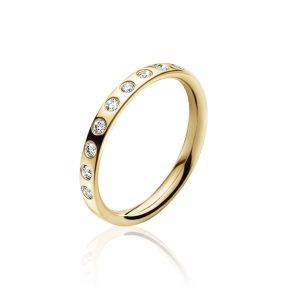 Georg Jensen MAGIC ring i guld - 3569860 18 kt 9 dia ialt 0,18 ct 54