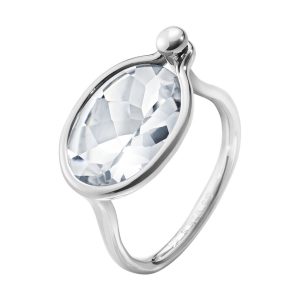 Georg Jensen SAVANNAH mellem ring - 10012214 Sølv/Bjergkrystal 53