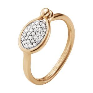 Georg Jensen SAVANNAH ring lille - 10012711 18 kt rosa/0,11 ct 54