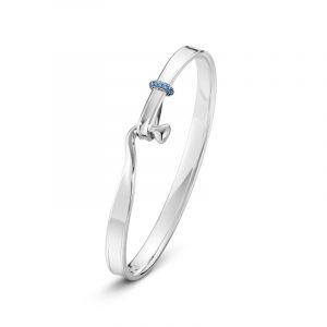 Georg Jensen TORUN armring - 10010514 Sølv/blå safir S