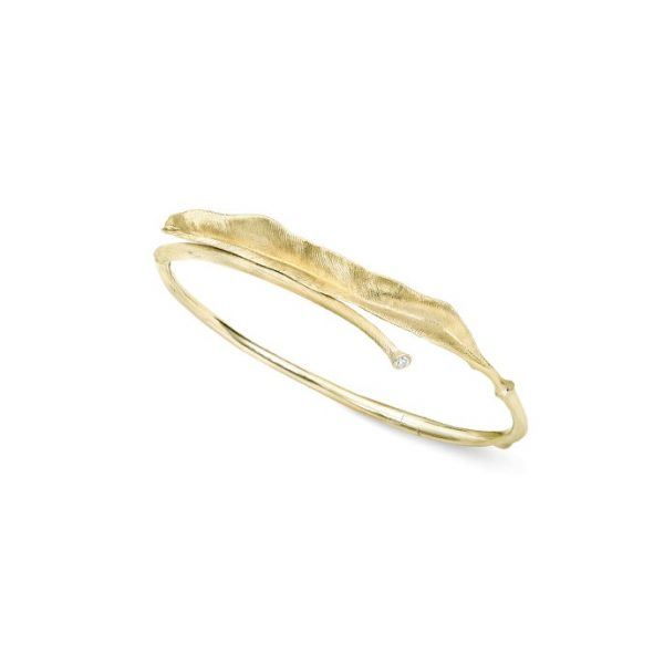 Ole Lynggaard 18 kt Leaves armring - A2873-401 1 dia 0,03 ct 17 cm