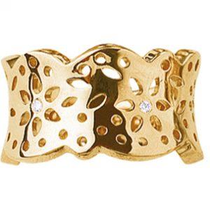 Ole Lynggaard 18 kt. Lace ring - A1761-402 18 kt 4 brill / 0,04 ct 56