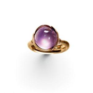 Ole Lynggaard Lotus ring str. 2 ametyst - A2651-401 Ametyst Cabochon 54