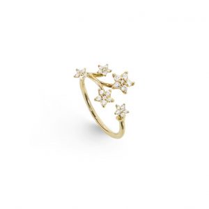Ole Lynggaard Shooting Stars ring rødguld - A2865-401 30 dia ialt 0,27 ct 55