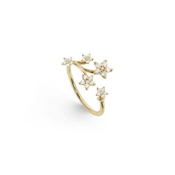 Ole Lynggaard Shooting Stars ring rødguld - A2865-401 30 dia ialt 0,27 ct 55