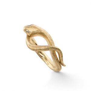 Ole Lynggaard Snake ring S - A2672-401 4 brill ialt 0,02 ct 50