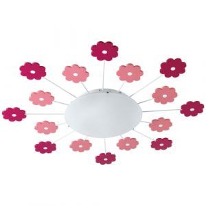 EGLO loft- og væglampe - VIKI 1 - Pink blomster