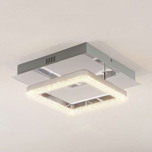 Lindby Charleen LED-loftlampe, forkromet