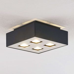 Lindby Kasi loftlampe, 4 lyskilder, 24 x 24 cm