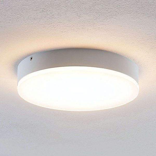 Lindby Leonta LED-loftlampe, hvid, Ø 20 cm