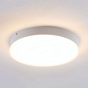 Lindby Leonta LED-loftlampe, hvid, Ø 25 cm