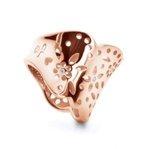 Ole Lynggaard Blonde Ring - A1762-702 ialt 7 bril 0,07 ct/rosa 55