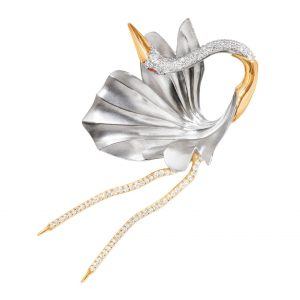 Ole Lynggaard Trane / Cranes broche - A3090-402