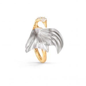 Ole Lynggaard Trane ring, lille - A3092-402 11 brill. i alt 0,07ct 53
