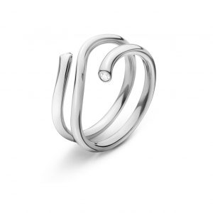 Georg Jensen Magic ring hvidguld - 20000342 0.04 ct / hvg 56