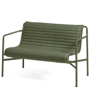 HAY Palissade Dining Bench Hynde - Quilted - Olive