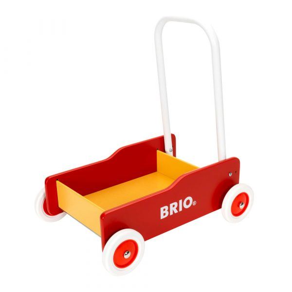 Brio Lære-gå-vogn, rød-gul