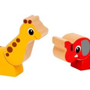 Brio Magnetisk giraf og elefant