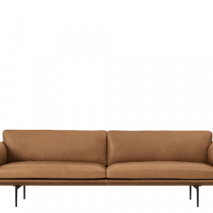 Muuto Outline Sofa - 3-pers. - Cognac Refine Læder