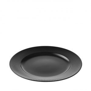 AIDA Groovy middagstallerken Ø27cm sort stentøj