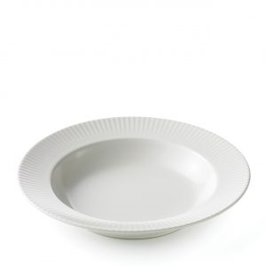 AIDA Groovy suppetallerken Ø21cm hvid stentøj