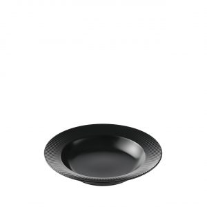 AIDA Groovy suppetallerken Ø23cm sort stentøj