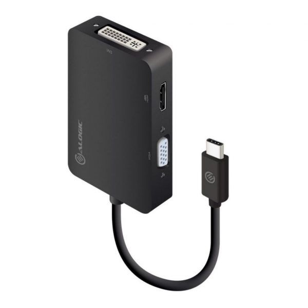 ALOGIC 3-in-1 USB-C to HDMI DVI VGA Adapter
