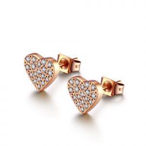 ANNEBRAUNER Heart Rose/White