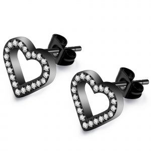 ANNEBRAUNER Heart open Black/white