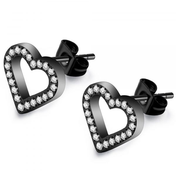ANNEBRAUNER Heart open Black/white
