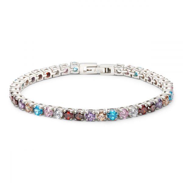 ANNEBRAUNER Tennis Rainbow Bracelet - 17 cm