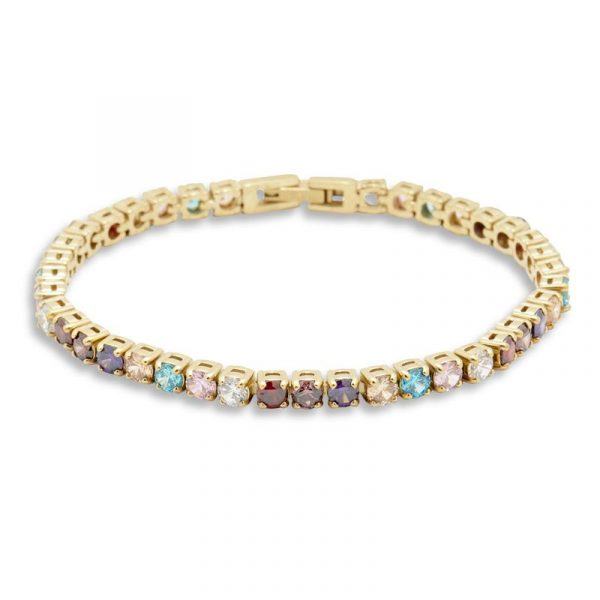 ANNEBRAUNER Tennis Rainbow Bracelet - 20 cm