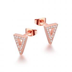ANNEBRAUNER Triangle Rose/White