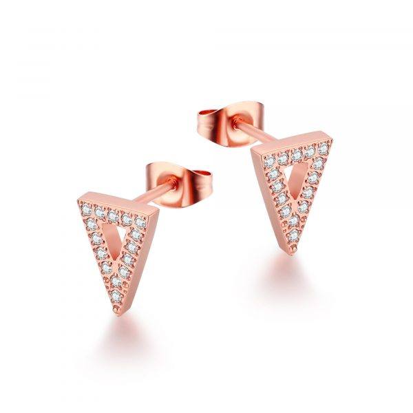 ANNEBRAUNER Triangle Rose/White