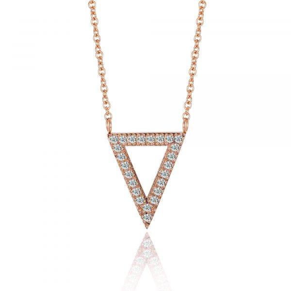 ANNEBRAUNER Triangle Rose/White