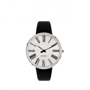 ARNE JACOBSEN Roman 40mm Sunray skive, sort rem small